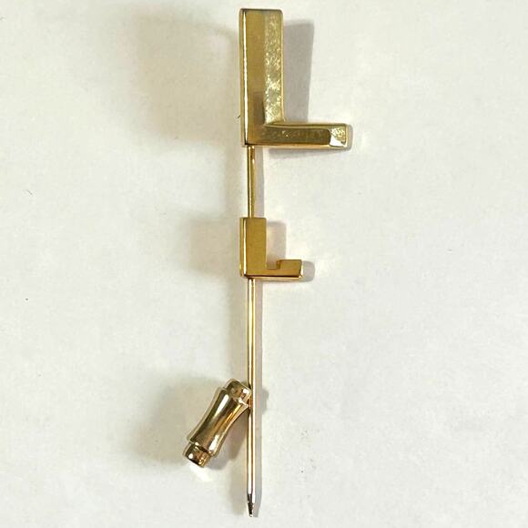 Vintage Monogram "L" Hat Pin Stick Pin - Picture 4 of 7